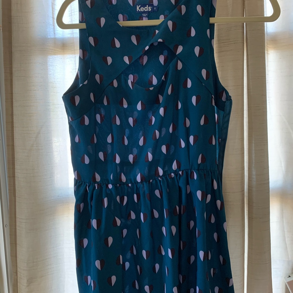 Dark blue heart dress